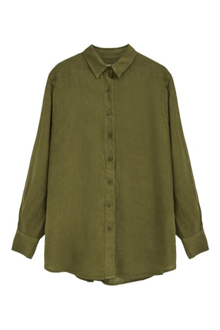 Linnen Blouse Relaxed - Groen