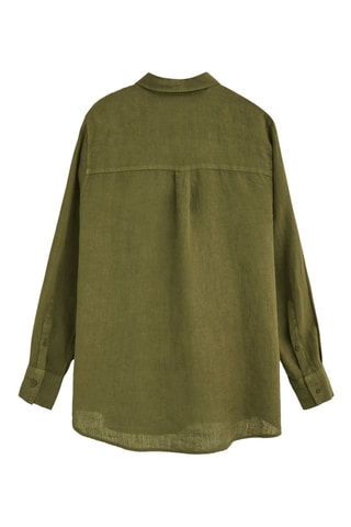 Linnen Blouse Relaxed - Groen