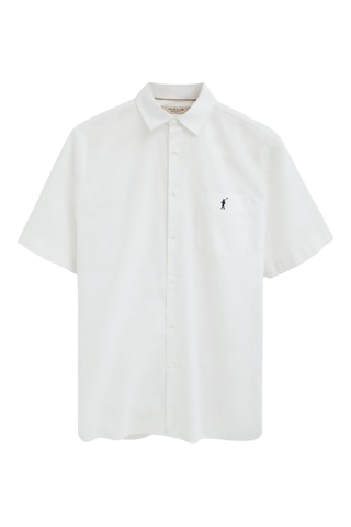 Chemise regular en lin - Blanc