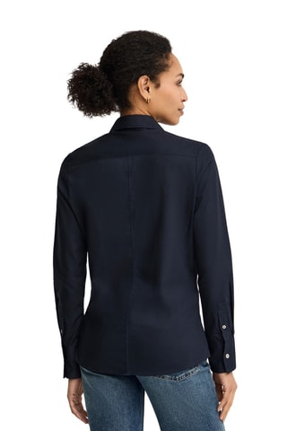 Blouse Slim Fit - Marineblauw