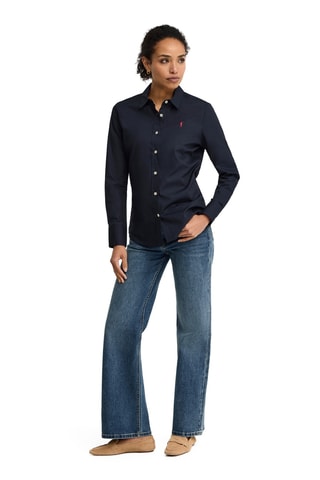 Blouse Slim Fit - Marineblauw