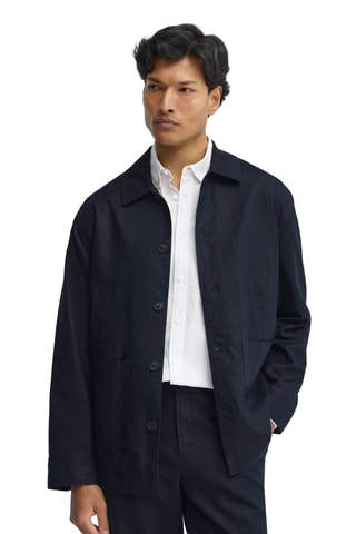Veste en lin - Bleu marine