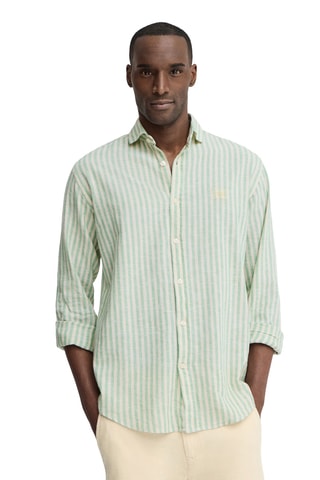Chemise regular en lin - Vert