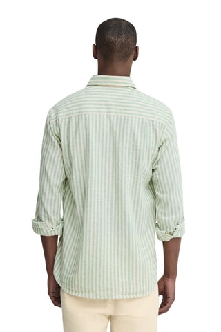 Chemise regular en lin - Vert