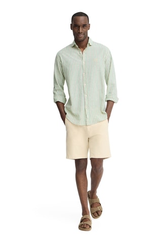Chemise regular en lin - Vert