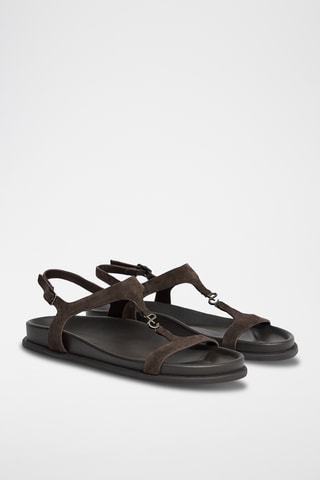 Geitennubuck Sandalen - Bruin