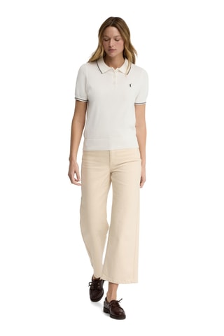 Polo regular - Écru