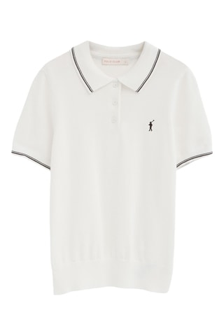 Polo regular - Écru