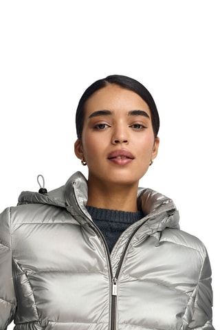 Gewatteerde Jas met Capuchon - Grijs