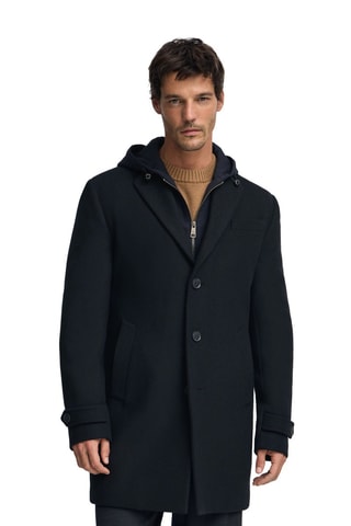 Manteau en laine - Bleu