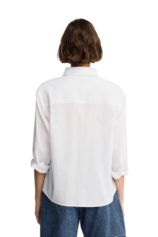Linnen Blouse Loose - Wit