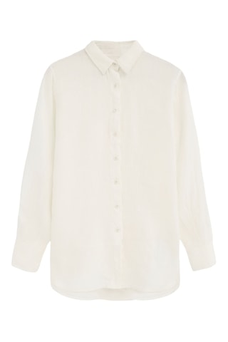 Linnen Blouse Relaxed - Wit