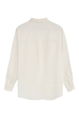 Linnen Blouse Relaxed - Wit