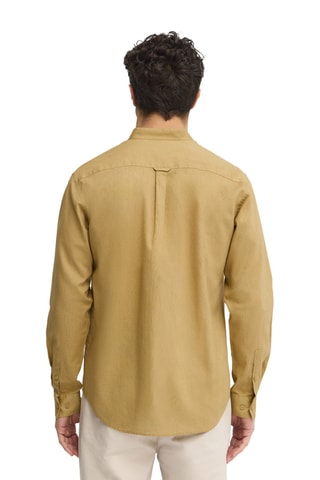 Chemise regular en lin - Kaki