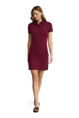 Polo-jurk - Bordeauxrood