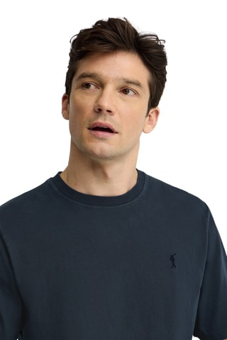 T-shirt Loose - Marineblauw