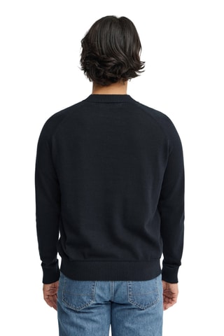 Pull en lin - Bleu marine