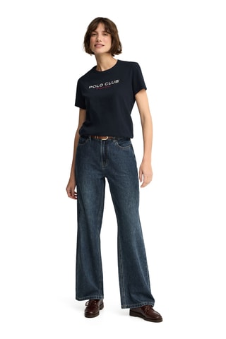 T-shirt Slim - Marineblauw