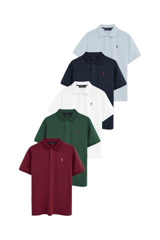 5 Polo's Regular Fit - Multicolor