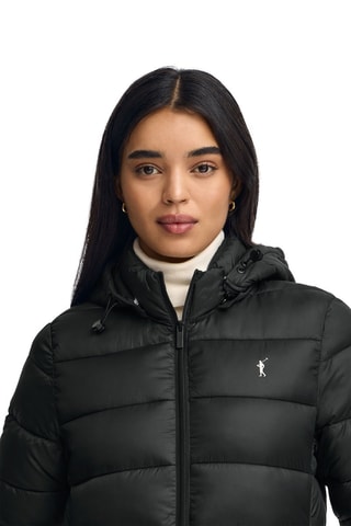 Gewatteerde Jas - Zwart