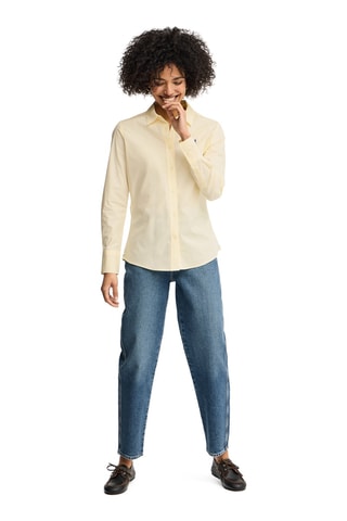 Blouse Slim Fit - Lichtgeel