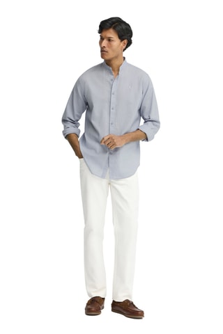 Chemise regular en lin - Bleu clair