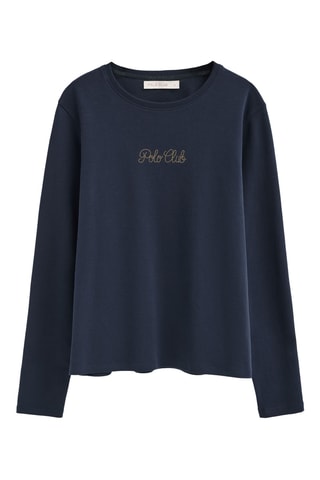 T-shirt Regular - Marineblauw