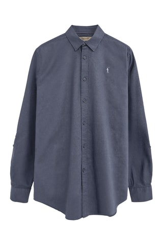 Chemise regular en lin - Bleu