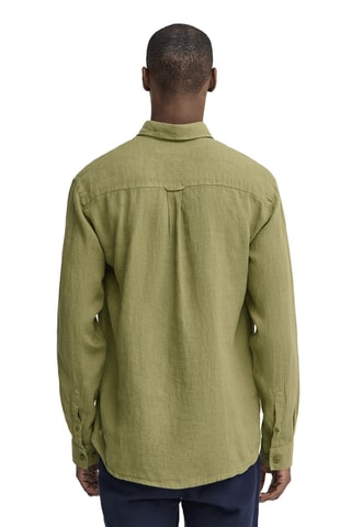 Chemise regular en lin - Vert
