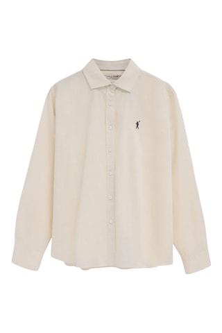 Linnen Blouse Loose - Beige