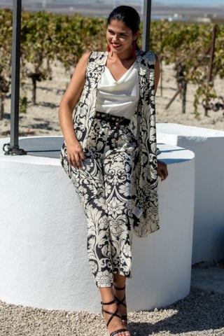 Gilet in seta - Beige