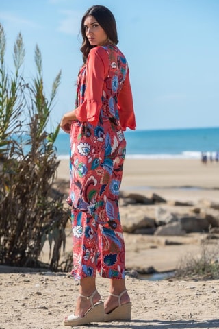 Gilet in seta. - Rosso