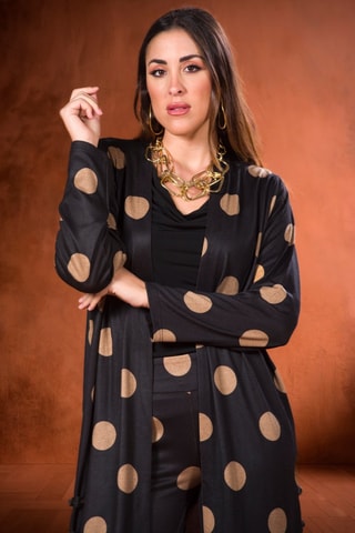 Cardigan lungo - Nero