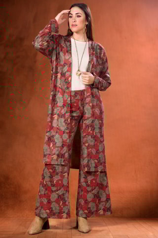 Cardigan lungo - Rosso