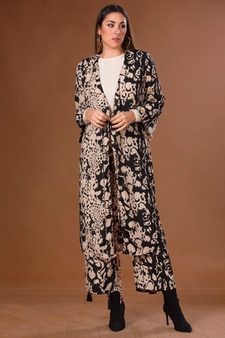 Cardigan lungo - Nero