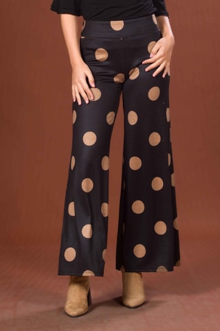 Pantaloni wide legs - Nero