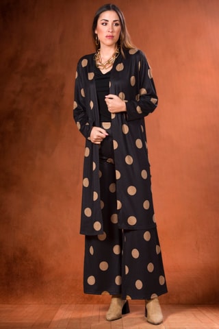 Pantaloni wide legs - Nero