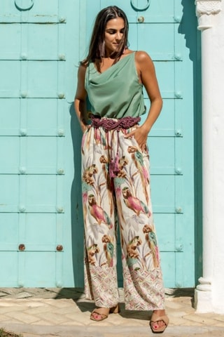 Pantaloni palazzo - Bianco