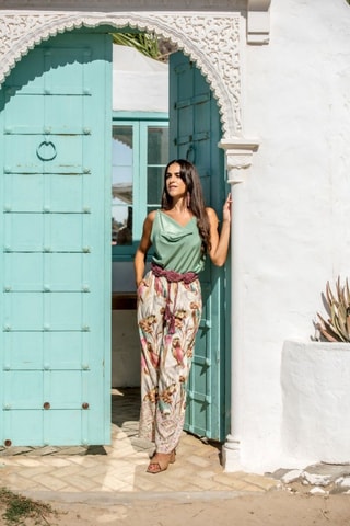 Pantaloni palazzo - Bianco