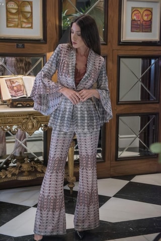 Pantaloni flare - Grigio