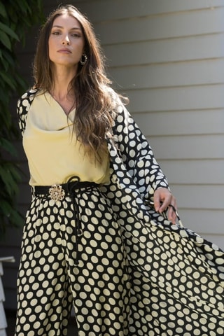 Kimono in seta - Nero