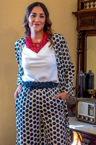 Kimono in seta - Bianco