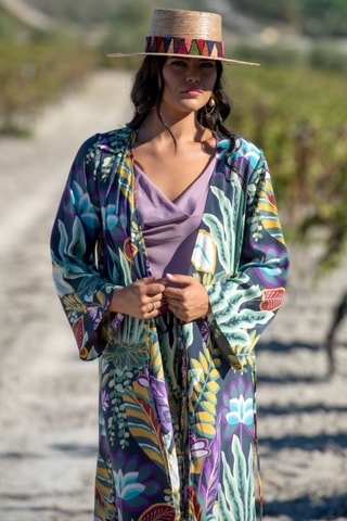 Kimono in seta - Verde