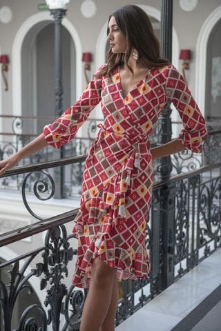 Abito a portafoglio - Rosso