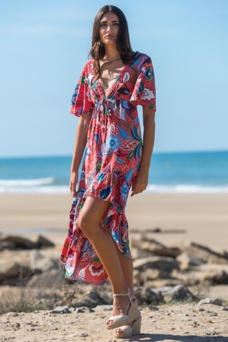 Abito in seta - Rosso