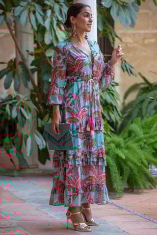 Abito lungo - Turchese