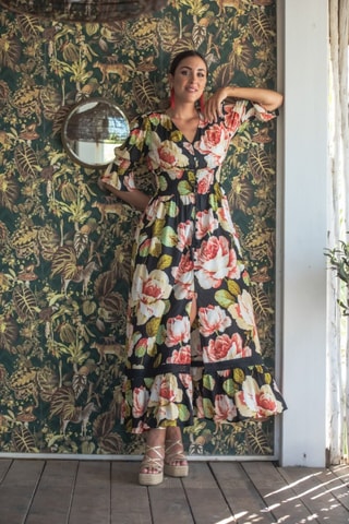 Abito a camicia - Nero