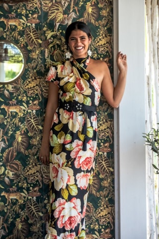 Robe asymétrique - Noir