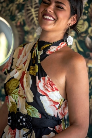 Robe asymétrique - Noir