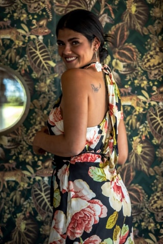 Robe asymétrique - Noir